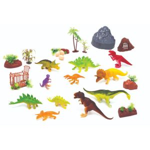 Juguete Animal Life Set de Dinosaurios y Accesorios en Bolso Multicolor