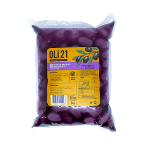 Aceitunas negras deshuesadas 1 kilo OLI21