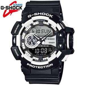 Reloj Casio G-Shock GA400-1A Digital Analógico Acuático Luz Automática  Negro Blanco