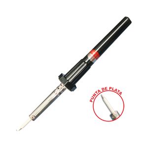 Cautín Takema Tipo Lápiz Punta de Plata Mango Negro 60W ZD-30/60W