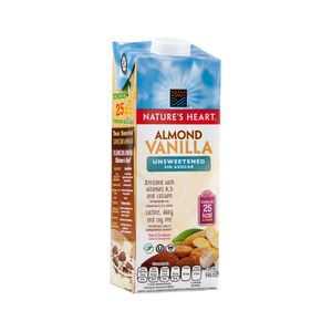 Bebida de Almendra NATURE'S HEART Vainilla Sin Azúcar Caja 946ml