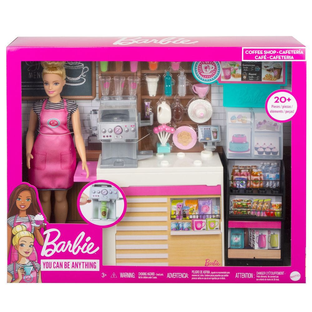 Plaza Vea Comprar Cocina Juguete Set De Juego Cafetería De Barbie