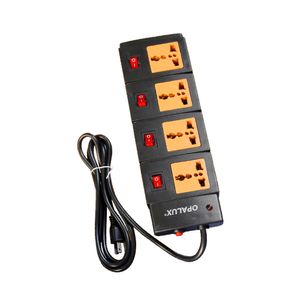 Supresor de Picos 4 Tomas Switch Individual 14-560BK Opalux