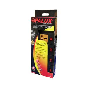Supresor de Picos 4 Tomas Switch Individual 14-560BK Opalux
