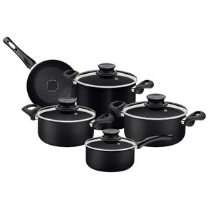 Juego De Ollas 9 Piezas Paris Negro