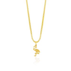 Collar Baliq Flamingo Oro 18k