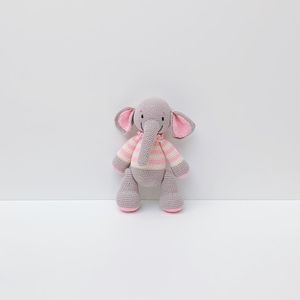 Muñeco Rikury Elefantito de Apego Rosa