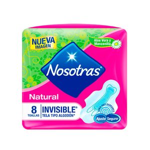 Toalla Higiénica Nosotras Invisible Tela - Bolsa 8 UN