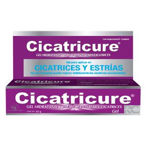 Cicatricure Gel Hidratante y Humectante para Cicatrices y Estrías - Tubo 60 G