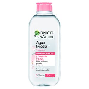 Agua Micelar Limpiadora Todo en Uno 400ml Garnier - Frasco 400 ML