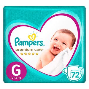 Pañal Pampers Premium Care Talla G - Bolsa 72 UN