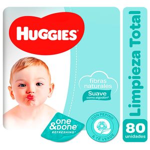 Toalla Húmeda Huggies One&Done - Bolsa 80 UN