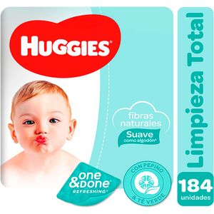 Toallas Húmedas Huggies One&Done - Bolsa 184 UN