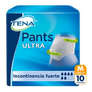 Ropa Interior Desechable TENA Pants Ultra Plus Unisex Talla M - Bolsa 10 UN