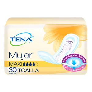 Toallas para Adulto TENA Mujer Maxi - Bolsa 30 UN
