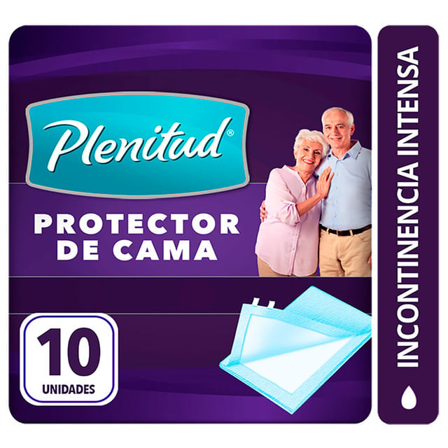 Protector para Cama PLENITUD Incontinencia Leve Paquete 10un