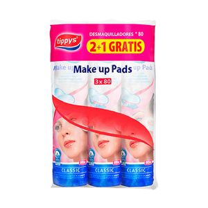 Discos de Algodón Desmaquillantes Tippys Make Up Pack 3 un - Pack 3 UN