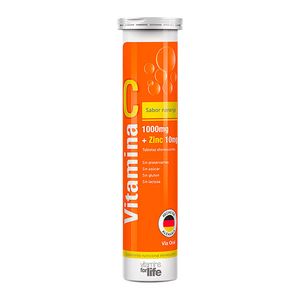 Vitamina C 1000mg+Zinc 10mg Tabletas Efervescentes - Tubo 20 UN