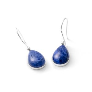Aretes Baliq  Muora azul Plata 925
