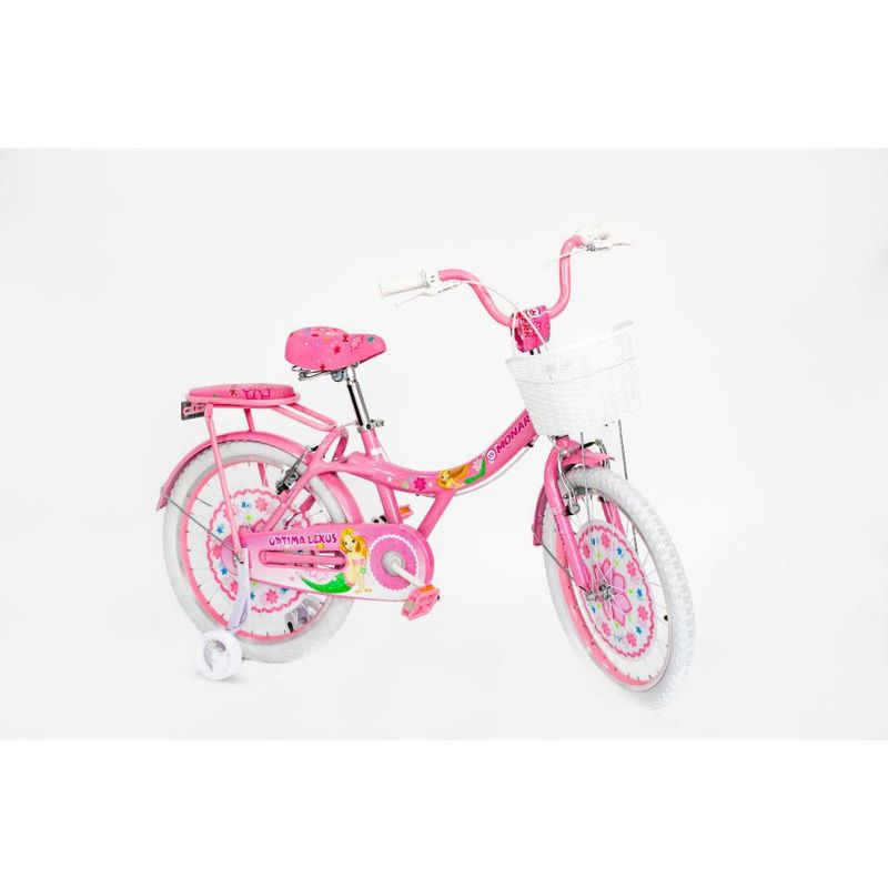 Bicicleta Para Niña Monark Mkp Minnie Butterfly Aro 20 Blanco