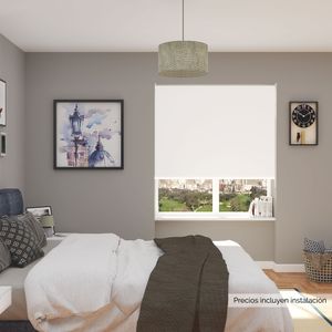 Cortina Roller Blackout Premium Blanco 80 x  140 cm