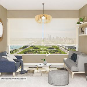 Cortina Roller Screen 5% Crema 160 x  230 cm