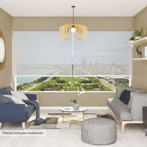 Cortina Roller Screen 5% Gris  120 x  130 cm