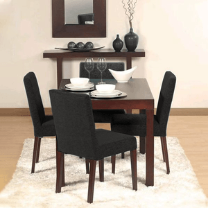 Juego de comedor de 4 sillas Tokio Plomo Oscuro