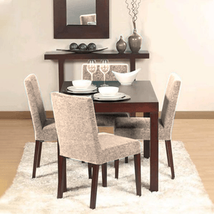 Juego de comedor de 4 sillas Tokio Beige