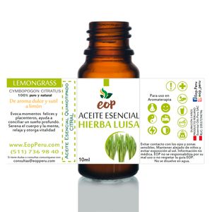 Aceite Esencial EOP de Hierba luisa 10 ml