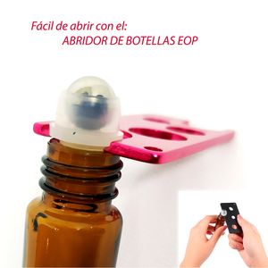 Pack de 3 Botellas Roll On Bolita de Acero para Aceites Esenciales EOP 10ml