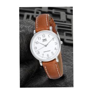 Reloj para Mujer Q&Q Original Cuero Marrón