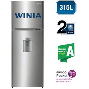 Refrigeradora WINIA No Frost WRT-32GFD Gris 315 Lt