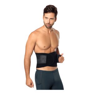Faja Reductora Cintura Avispa Modeladora Unisex Negro Sport Fitness Talla XXL
