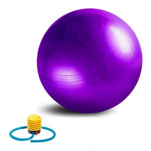 Pelota de Pilates Morado + Inflador de Regalo Sport Fitness
