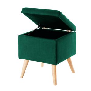 Puff Bamby Baúl Verde Esmeralda