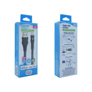 Cable Lightning Compatible con IPhone 1.2 Mt Negro i2Go