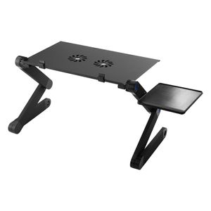 Mesa Cooler para Laptop Cadi con Posa Mouse de Metal  Negro