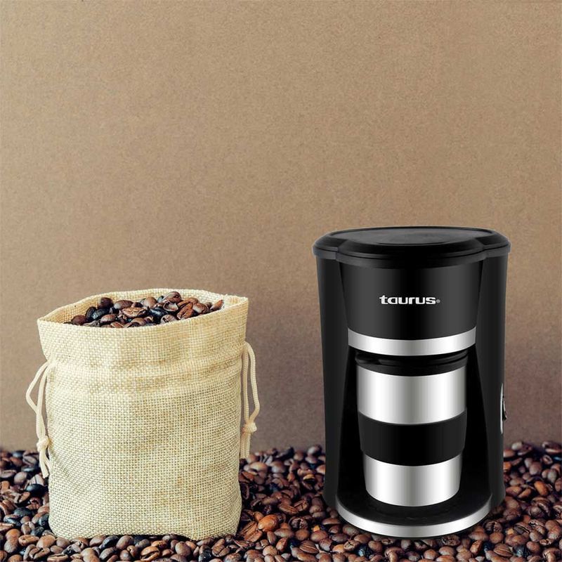 Cafetera 1 Taza Automática Taza De Acero Inoxidable Medea Negro Taurus