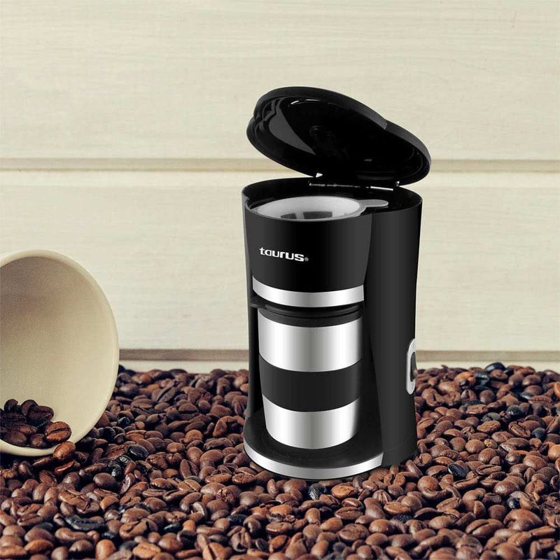 Cafetera 1 Taza Automática Taza De Acero Inoxidable Medea Negro Taurus