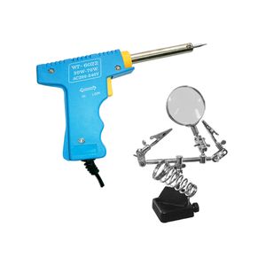 Kit Cautín + Soporte con Pinzas y Lupa Wt-6372-Kit