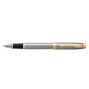 Pluma Fuente Parker IM Metal Cepillado GT