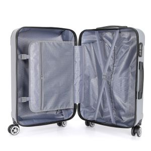 Maleta de Cabina Cadi Carry On Tapa Dura Plateado