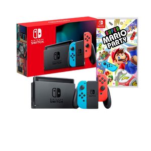 Consola Nintendo Switch 2019 Batería Extendida + Super Mario Party