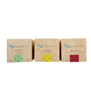 Pack Mixto x 3 Infusión Natural Nutra Tea Power Ginger Red Baalance Super Shot Varios Sabores