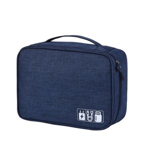 Estuche Organizador de Cables y Accesorios Impermeable Azul