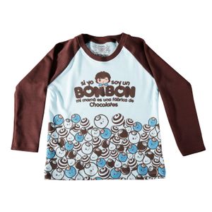 Polo Urban Bebés BonBon Celeste Manga Larga