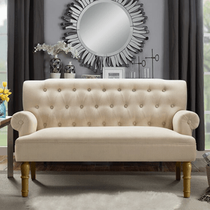 Sofá de 2 Cuerpos Albina Crema