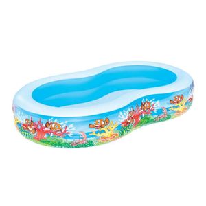 Piscina Inflable Ovalada Bestway Laguna marina 544L 262x157x46cm Azul