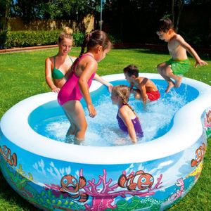 Piscina Inflable Ovalada Bestway Laguna marina 544L 262x157x46cm Azul